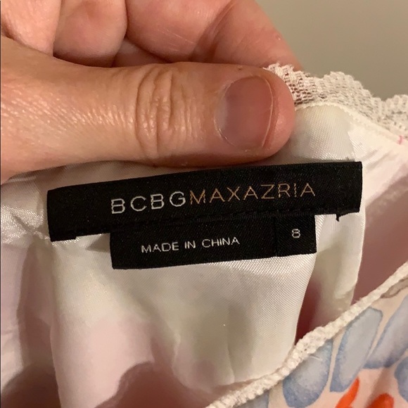 BCBG 100% Cotton Sundress. Adj straps. - Picture 3 of 4